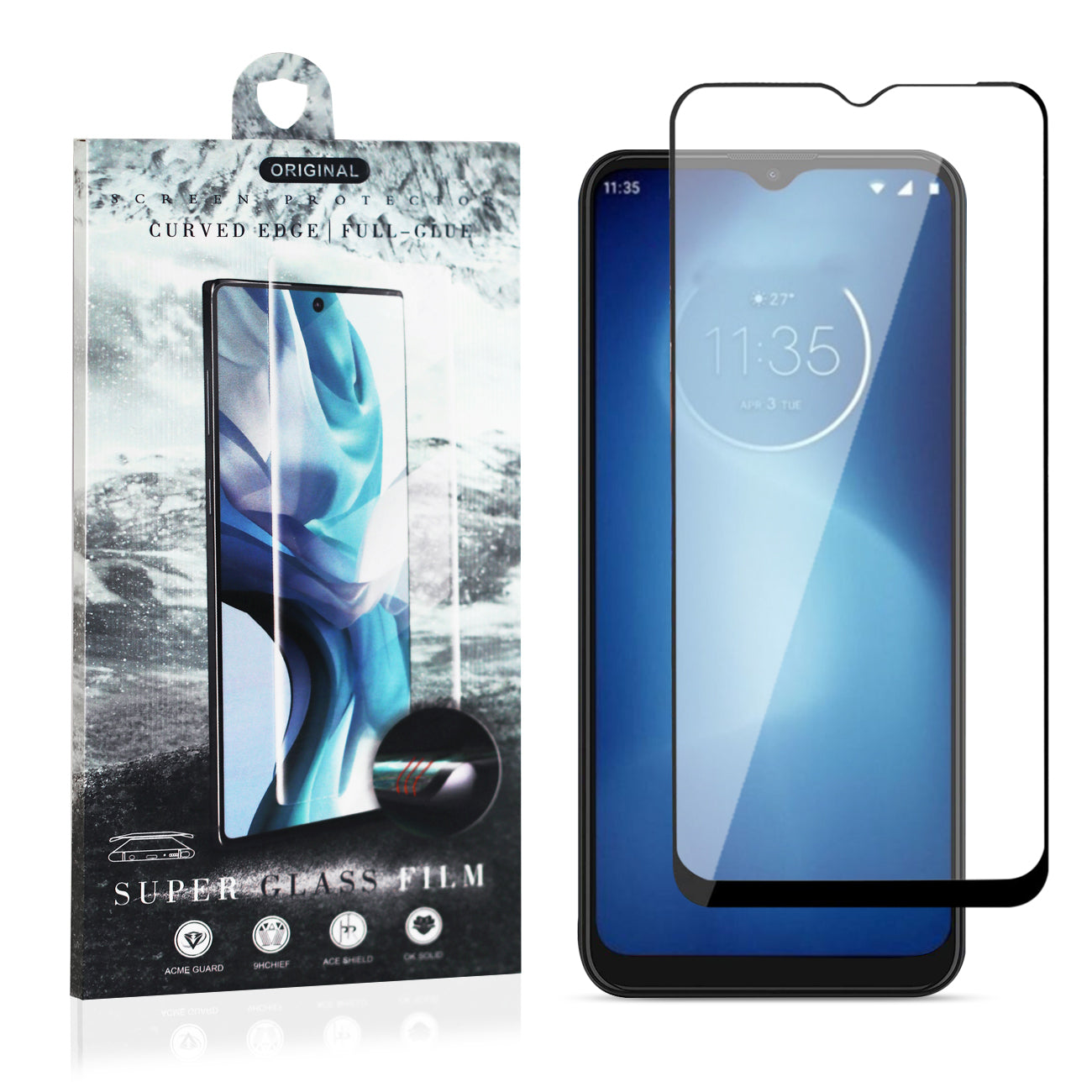 Scratch Resistant Full Coverage Screen Protector FOR MOTO E7 POWER 2021